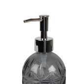 Dozator sapun sticla neagra 9x15 cm, 225 ml