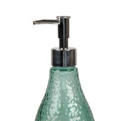 Dozator sapun sticla verde 9x19 cm, 400 ml