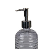 Dozator sapun sticla neagra 8x19 cm, 400 ml