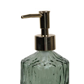 Dispenser sapun sticla verde 8x19 cm, 400 ml