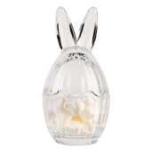 Ou decorativ Paste sticla transparenta Ø 6x11 cm