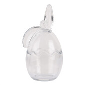  Ou decor Paste sticla transparenta 9x8x17 cm