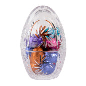  Ou decor Paste sticla transparenta 8x12 cm