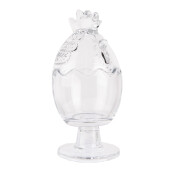 Ou decor Paste sticla transparenta 10x22 cm