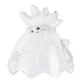 Ou decor Paste sticla transparenta 10x22 cm
