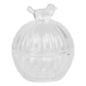 Zaharnita sticla transparenta Ø 8x10 cm