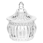 Zaharnita transparenta sticla Elegance Ø 8x10 cm