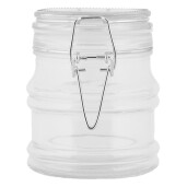 Set 2 borcane sticla transparenta 9x8x9 cm
