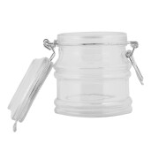 Set 2 borcane sticla transparenta 9x8x9 cm