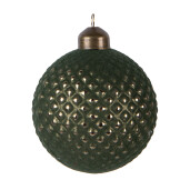 Set 6 globuri brad Craciun sticla verde Ø 8x9 cm