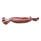 Platou sticla alba rosie Bomboana 23x11x4 cm