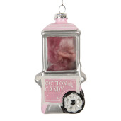 Set 6 ornamente brad Craciun sticla multicolora 6x5x11 cm