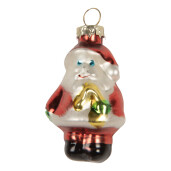 Set 20 ornamente brad Craciun sticla multicolora 4 cm