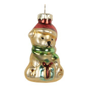 Set 20 ornamente brad Craciun sticla multicolora 4 cm