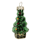 Set 20 ornamente brad Craciun sticla multicolora 4 cm