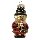 Set 20 ornamente brad Craciun sticla multicolora 4 cm