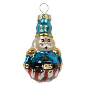 Set 20 ornamente brad Craciun sticla multicolora 4 cm