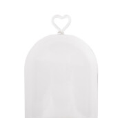 Platou decorativ lemn cupola sticla Ø 17x27 cm
