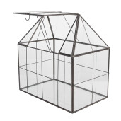 Mini sera metal gri 25x16x26 cm