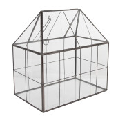Mini sera metal gri 25x16x26 cm