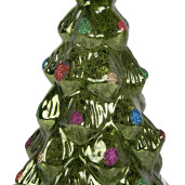 Brad Craciun sticla multicolora cu led Ø 13x23 cm