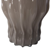 Vaza flori sticla gri  Ø 19x25 cm