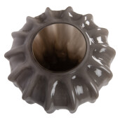 Vaza flori sticla gri  Ø 19x25 cm