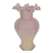 Vaza flori sticla roz  Ø 14x25 cm