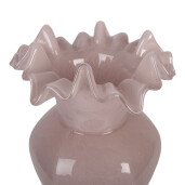 Vaza flori sticla roz  Ø 14x25 cm