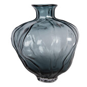 Vaza flori sticla albastra Ø 26x31 cm