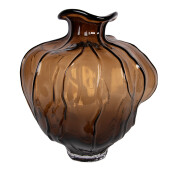 Vaza flori sticla maro Ø 26x31 cm