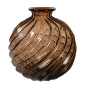 Vaza flori sticla maro Ø 24x25 cm