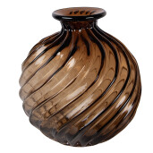 Vaza flori sticla maro Ø 19x21 cm