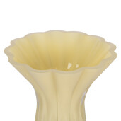 Vaza flori sticla galbena  Ø 14x23 cm