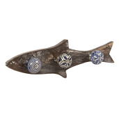 Cuier perete lemn metal Peste 33x5x10 cm