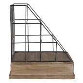 Raft lemn fier maro 26x32x36 cm