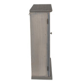 Dulapior suspendabil lemn gri 33x15x50 cm