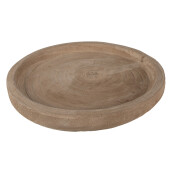 Platou servire lemn maro 26x3 cm