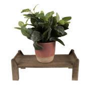 Suport ghiveci flori lemn maro 40x17x14 cm