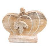 Dovleac decorativ lemn maro 29x6x22 cm