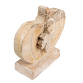 Dovleac decorativ lemn maro 29x6x22 cm