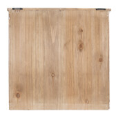 Dulap perete lemn alb antichizat maro metal 53x15x51 cm