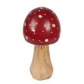 Ciupercuta decorativa lemn 6x13 cm