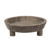 Suport ghiveci flori lemn maro 22x7 cm