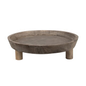 Suport ghiveci flori lemn maro 26x7 cm