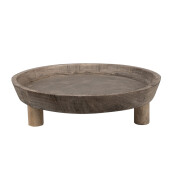 Suport ghiveci flori lemn maro 30x8 cm