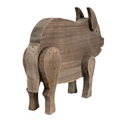 Figurina Porcusor lemn maro 42x9x28 cm