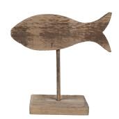 Figurina Peste lemn maro 20x8x20 cm