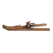 Schiuri decorative lemn maro 11x4x28 cm