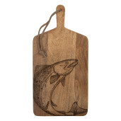 Platou servire lemn maro 25x50x2 cm